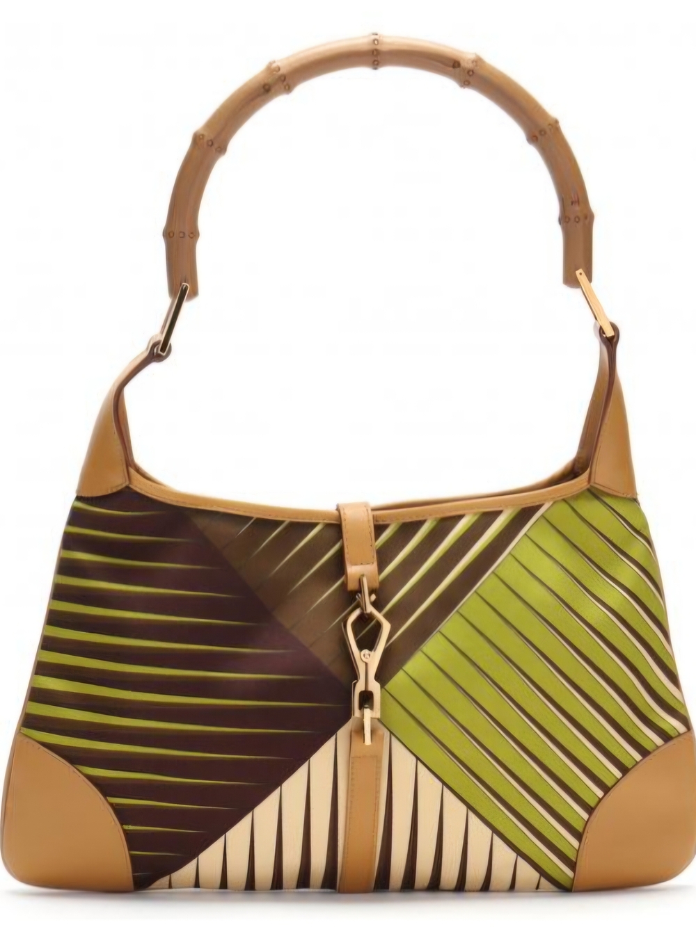 ๐ฃ HOST PICK ๐ฃ Vintage Gucci Satin Bamboo Jackie O Shoulder Bag ๐ฅ RARE ๐ฅ - Picture 1 of 16